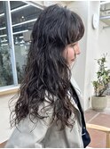 ロングパーマ　スパイラルパーマ　外国人風パーマ