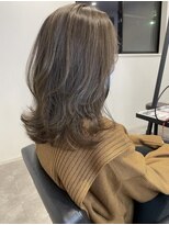 シェル 津山の手店(shel)&nbsp;透明感可愛いオリーブグレージュ