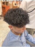 ツイストスパイラルパーマ/フェード/刈り上げ