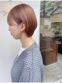コーラルオレンジカラー・ショート