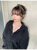ヘアセットお呼ばれヘア艶髪