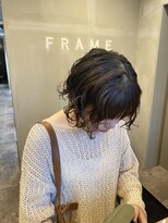 フレーム なんば店(FRAME) ▽ミニボブ×パーマ