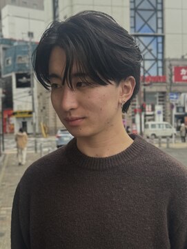 カウンター(COUNTER) メンズセンターパートニュアンスパーマ