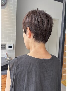 フリックヘアサロン 梅田茶屋町2号店(FLICK HAIR SALON) ショートヘア/白髪ぼかし/イルミナカラー