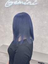 ジェミニ 大津 瀬田店(Gemini)&nbsp;黒髪カタロググレーベージュレイヤーロングアッシュカラー