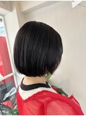 おさまる丸みボブ 顔まわりカット ボブ 堀江