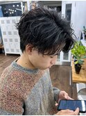 メンズパーマ20代30代40代メンズサロンニュアンスパーマフェザー