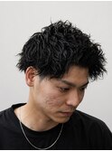 無造作パーマ×マッシュ｜韓国風ヘア