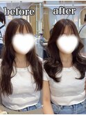 韓国風くびれレイヤー×シースルーバング
