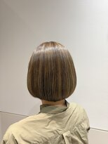 ルーファス 恵比寿南(Ruufus)&nbsp;【40.50.60代】白髪ぼかしハイライト×カーキカラー2605