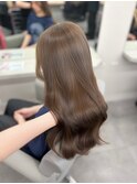 19713_髪質改善ブリーチなしハッシュカットオリーブベージュ