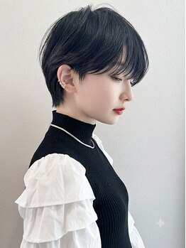 イデアル 夙川店(IDEAL)の写真/《実力派スタイリストが仕上げまで担当》IDEALの似合わせカットは再現性も◎乾かすだけで可愛いを実現♪