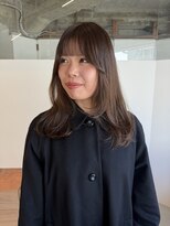 ヒンク 大阪 野田(the hinc)&nbsp;顔まわりレイヤー×オリーブベージュ