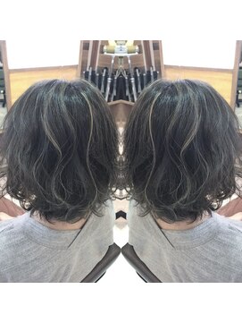 プラーチェ 古淵店(Plaatje) ハイライト × グレージュ 3Dハイライト