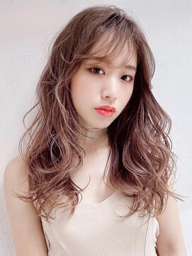 ロンド フィーユ(Lond fille) Chika モテ可愛いふんわりロング×ベージュカラー