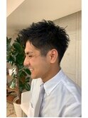 ツーブロック&アップバング【ビジネスショートスタイル】