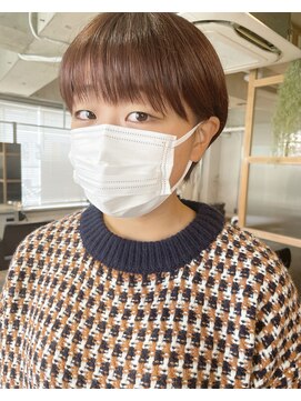 エンシー(ENCI) ショート/マッシュショート/ピンクブラウン