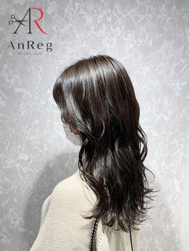 アンレッグ(AnReg) 【アンレッグ】透明感ブルーアッシュ×上品レイヤーカット