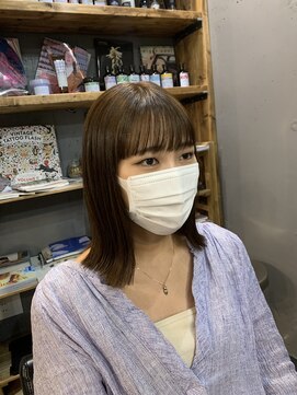 パム 恵比寿(PAM.) マロンベージュ × ミディアム