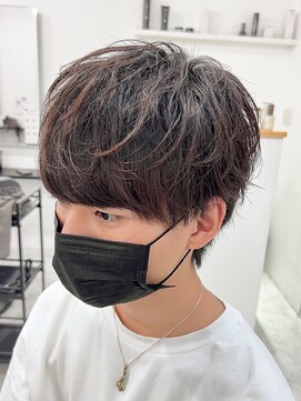 エルマーク(L-MARK) メンズマッシュツーブロック韓国カットメンズサロンスパイラル