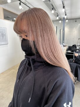 アジールヘア 赤羽駅南口店(agir hair) ミルクティーベージュ韓国ヘアブリーチカラー