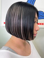 マックス フォー ヘアー(MAX FOR HAIR)&nbsp;【デザインカット】綺麗なラインのボブ×高めインナーカラー◎