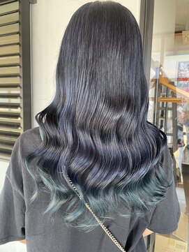 ワンバイワン(One×One) 【花菜】毛先ミントカラー