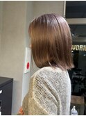 ラベンダーグレージュ×切りっぱなし