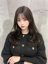 オリジンズヘアーセカンド 守谷店(Origins hair 2nd) ロングレイヤースタイル×アッシュ系ブラックカラー×BYKARTE TR