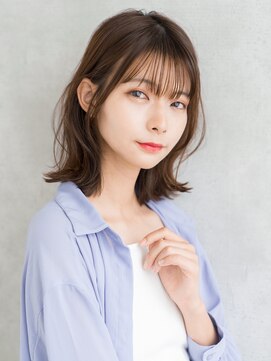 エレノア 渋谷公園通り店(Eleanor) ミディアムレイヤー　大人艶ブラウンカラー