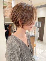 30代/40代/50代/前下がり大人ショートボブ【NAYUMI】