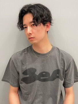 アグ ヘアー デン 新潟江南区店(Agu hair den) 《Agu hair》緩めツイスパセンター分け【numberA.×BLEACHi】