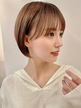 サンド 名古屋(sand) ボブ/レイヤーカット/髪質改善/ウェットヘア/オリーブベージュ