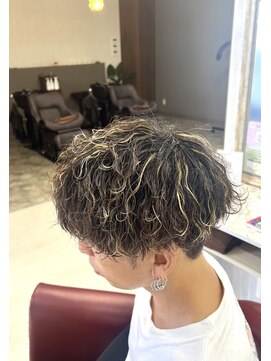 クロス(CROSS) メッシュカラー&波巻きパーマ