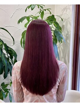 アン(Hair make un) ピンクバイオレット