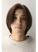 メンズボブブラウンカラーメンズミディアム熊本下通