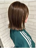 肩下外ハネボブ/髪質改善/ツヤカラー