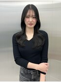 暗髪透明感カラー♪