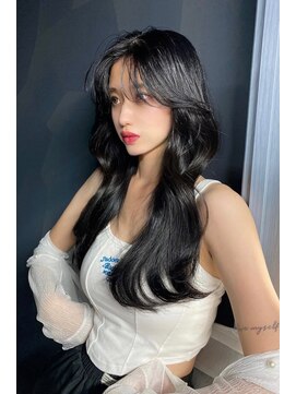 ランズ(LANDS) 顔周りレイヤーカット 【韓国ヘア 大阪 梅田】