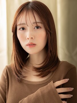 カバーヘアアンドスパ ブリス 浦和(COVER HAIR&SPA bliss) 艶カラー内巻きワンカールエアストレートTc2浦和20代30代40代