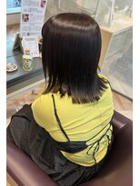 ファースト 仙台店(first) オリーブベージュ×肩ラインボブ