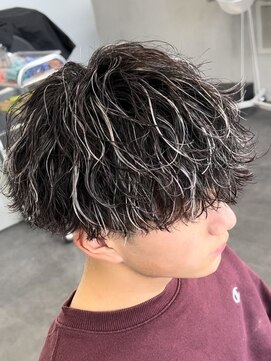 フィフス 大分(fifth) 大分ツーブロ刈り上げマッシュ波巻きスパイラルパーマメッシュ