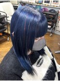 ブルーカラー＆ティンセル＆コーンロウ