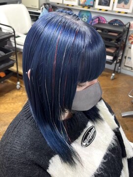 アドネス(ADNESS) ブルーカラー＆ティンセル＆コーンロウ