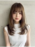 riley大人可愛いワンカールレイヤーミディアム×肌映えカラー