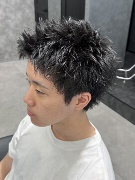 メンズ サロン ドット トウキョウ 町田店(men's salon dot. tokyo) 黒髪スパイキーショート/スパイキーパーマ