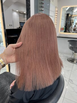 ラピス 渋谷本店(Lapis) シアーピンク/韓国ヘアー/レイヤーカット/ハイトーン/髪質改善