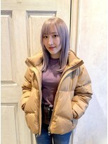 アロマ ヘアルーム 池袋店(AROMA hair room)&nbsp;小顔/ラベンダー/シルバー/ミルクティー/レイヤーミディアム