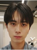 シースルーセンターパートフェザーパーマ髪質改善縮毛矯正韓国