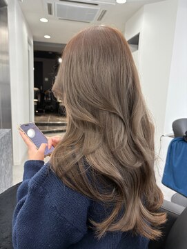 ブリーチなしダブルカラーで作るオリーブベージュ♪10代20代30代